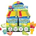 AMOS Peelerz Football Shaped Peelable Gummy Candy, 4 Assorted Fruit Flavors Individually Wrapped Novelty Snack, 240g Total Pack