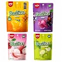 AMOS Peelerz Peelable Gummy Candy Variety Pack, Mango, Grape, Lychee &amp; Green Apple Flavors, Made with Real Fruit Juice, 4 Bags, 13.22 oz (375 g)