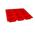 Amos Silicone 12 Cavity Rectangle Shape Round Edges Silicone Mould/Mold for Soap Making, Loaf, Muffins, Cheesecakes Approx 75-80 Gram Pack of 1 (Random Color)