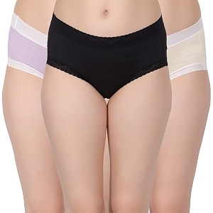 amour secret mid rise panty for women multicolor pack of 3 p2011n