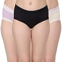 Amour Secret Mid Rise Panty for Women Multicolor Pack of 3 (P2011N)