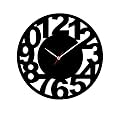 A&A Ent. MDF Wall Clock for Home & Office (Black, 10 X 10 Inch, wlclck-A&A Ent._031)