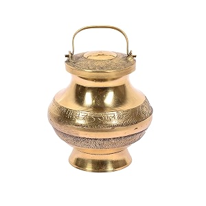 AS VENTURES Pure Brass Lota With CoverBrass