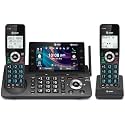 AT&amp;T 2-Handset DECT 6.0 Cordless Home and Business Phone with Answering Machine, 5" Color Display, One-Touch Shortcut, Conference, Intercom, Smart Call Blocker, Bluetooth Connect to Cell: DLP73290
