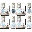 AT&T DL72219 DECT 6.0 2-Handset Cordless Phone for Home with Connect to Cell,Call Blocking,1.8" Backlit Screen,Big Buttons,intercom,and Unsurpassed Range,(Pack of 4)