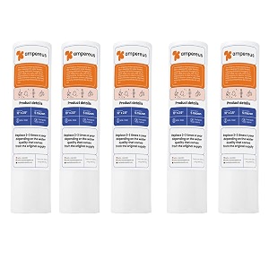 ampereus filter cartridge for water purifier  10 inch 5 micron high density pp spun sediment pre-filter candle for ro systems  durable external prefilter for clean amp safe drinking water pack of 5