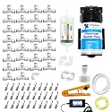 AMPEREUS® Fogger Kit for Dairy Farm, Garden and Home Fogging Machine for Cooling with 30 Nozzles, 300 GPD Pump, 50 Meter Pipe, UF Membrane, and Pipe Cutter (Nozzle Distance 1.4m)