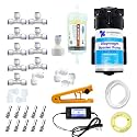 AMPEREUS® Fogger Kit for Dairy Farm and Home Fogging Machine for Cooling with 10 Nozzles, 100 GPD Pump, 15 Meter Pipe, UF Membrane, and Pipe Cutter (Nozzle Distance 1.4m)