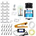 AMPEREUS® Fogger Nozzle Kit for Dairy Farm and Home Fogging Machine for Cooling with 15 Nozzles, 150 GPD Pump, 25 Meter Pipe, UF Membrane, and Pipe Cutter (Nozzle Distance 1.4m)