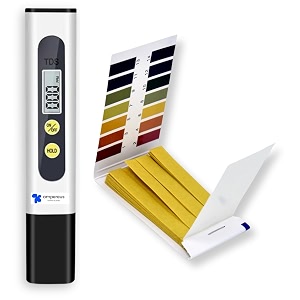 ampereus digital tds meter amp ph testing strip for home  total dissolved solid meter water purity tester ph paper litmus paper for ph testing water quality tester
