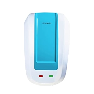 amplesta instaflow 5l 3kw instant water heater electric geyser with anti rust tank powerful heating element multi-layered safety features isi certified with 5 years inner tank warranty white