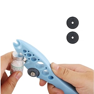 ampoule bottle cutter - ampule breaker vial opener amp pill splitter 2 replaceable grinding wheels pharmacy spatula vial decapper