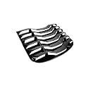 AMPP Style 2PC Gloss Black Rear Window Windshield Louver Cover Compatible with 2024-2025 Ford Mustang S650 Coupe
