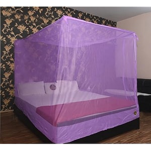 machardani 7x8 ft  king size foldable mosquito net  light green