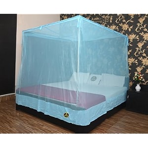 machardani 7x8 ft  king size foldable mosquito net  light green