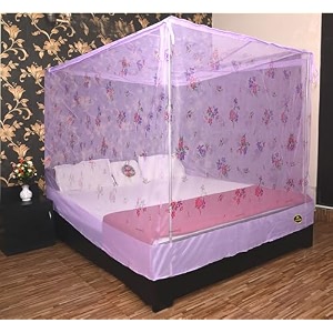 machardani 7x8 ft  king size foldable mosquito net  light green