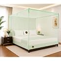 Machardani 7x8 Ft | King Size Foldable Mosquito Net | Light Green