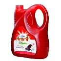 Amrit Gold Kachi Ghani Mustard Organic Chemical Free Healthy Cold Pressed Edible Oil (5 Litre) for Cooking Food, Home, Cafe, Restaurant, and Hotel | Sarso Tel Rich in Antioxidant, Immunity Booster &amp; Boost Appetite