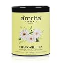 Amrita Naturals Chamomile Herbal Tea | 100% Natural Calming Blend with Chamomile| Supports Relaxation, Sleep Quality &amp; Stress Relief | Can Be Brewed in Hot or Cold Water | 250g