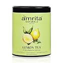 Amrita Naturals Lemon Herbal Tea | 100% Natural Detox Blend with Ginger, Basil, Clove &amp; Cardamom | Supports Immunity, Digestion &amp; Relaxation | Can Be Brewed in Hot or Cold Water | 500g (Pack of 2)