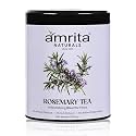 Amrita Naturals Rosemary Herbal Tea | 100% Natural Aromatic Blend with Rosemary| Supports Brain Health, Focus, Digestion &amp; Stress Relief | Can Be Brewed in Hot or Cold Water 250g