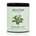 Amrita Naturals Spearmint Herbal Tea | 100% Natural Cooling Blend with Spearmint| Supports Hormonal Balance, Digestion &amp; Clear Skin | Can Be Brewed in Hot or Cold Water | 250g