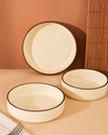 AMRUK Ceramic Serving Bowl Multipurpose Flat Ceramic
