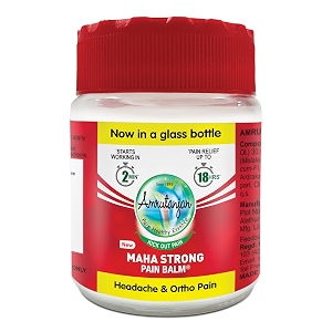 amrutanjan new maha strong pain balm- 50 ml  suitable for strong headache ortho pain joint pain 100 ayurvedic  starts working within 2 minutes