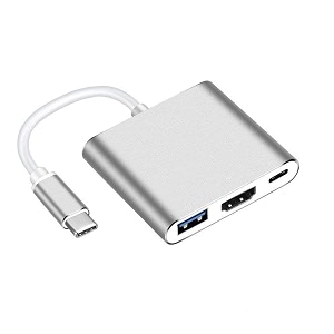 ams usb-c to hdmi 3 in 1 adapter type c 3 in 1 converter adapter usb c to 4k hdmiusb 30pd adapter compatible with type c laptopams-adp-0005