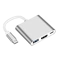 AMS USB-C to HDMI 3 in 1 Adapter, Type C 3 in 1 Converter Adapter USB C to 4k HDMI/USB 3.0/PD Adapter Compatible with Type C Laptop.(AMS-ADP-0005)