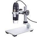 10X-200X 2MP Handheld USB Digital Microscope with LED Illumination and Metal Stand