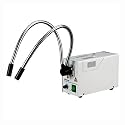 AmScope HL250-AY Dual-Gooseneck Fiber Optic Microscope Light, 150W