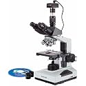 AmScope T490A-5M Digital Compound Trinocular Microscope, WF10x and WF16x
