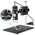 10X-200X 0.3MP Handheld USB Digital Microscope with LED Illumination and Stand