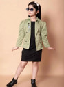 AMSFASHION Girls Above Knee Casual Dress