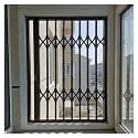 AMUFJJ Aluminum Sliding Window Guard Fence Folding, 24 36 40 44 48 Inch Width Lockable Window Security Bars Guardrail Screen for Storage/Living Room(44x44in (112x112cm))