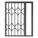 AMUFJJ Foldable Window Security Bars Interior Burglar, Home Commercial Horizontal Sliding Window Guard Fence for Attic/Sheds/Apartments(100x130cm (39x51in))
