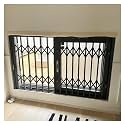 AMUFJJ Folding Security Gate for Windows, 24 28 32 35 39 43 55 63 Inch Width Window Bars Safety Guards with Lock for Horizontal/Inward/Outward Opening Windows(55x39in (140x100cm))