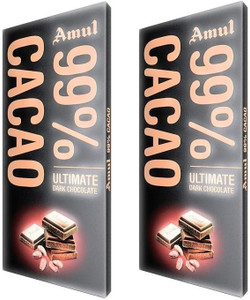 Amul 99 CACAO ULTIMATE DARK CHOCOLATE SUPER