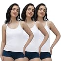 Amul Comfy Cotton Adjustable SlipsCamisolePack of 3