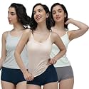 Amul Comfy Cotton Adjustable SlipsCamisolePack of 3
