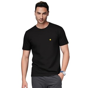 AMUL COMFY Mens Cotton Plain Round Neck