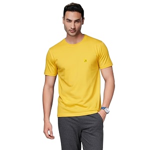 AMUL COMFY Mens Cotton Plain Round Neck