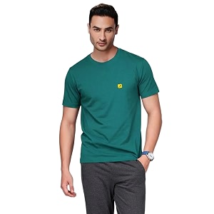 AMUL COMFY Mens Cotton Plain Round Neck