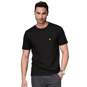 AMUL COMFY Mens Cotton Plain Round Neck