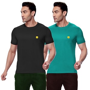 AMUL COMFY Mens Cotton Plain Round Neck