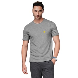 AMUL COMFY Mens Cotton Plain Round Neck