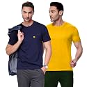 AMUL COMFY Men39s Cotton Plain Round Neck