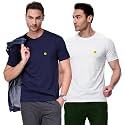AMUL COMFY Men39s Cotton Plain Round Neck