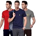 AMUL COMFY Men39s Cotton Plain Round Neck